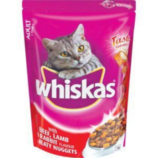 WHISKAS ADULT MEATY NUGGETS BEEF/LAMB/RABBIT  1kg
