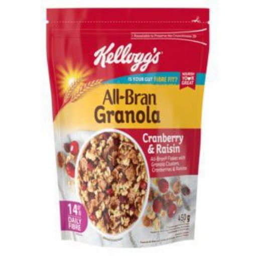 KELLOGGS ALL BRAN GRANOLA CRANBERRY & RAISINS  450g