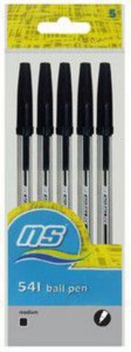 NATIONAL BLACK INK PENS  5`s