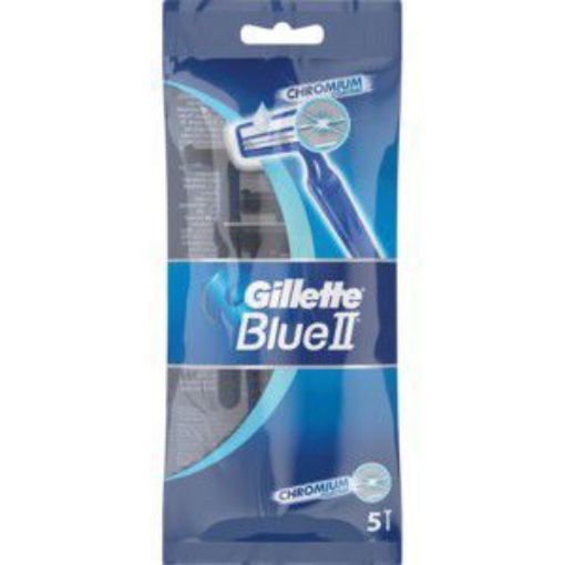 GILLETTE BLUE II DISPOSABLE RAZOR   5`S