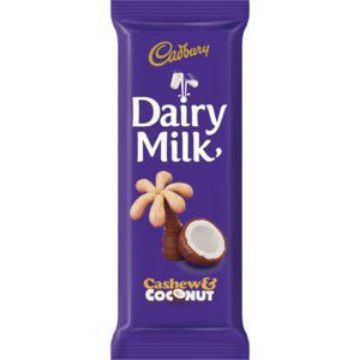 CADBURY SLABS CASHEW & COCONUT  80g