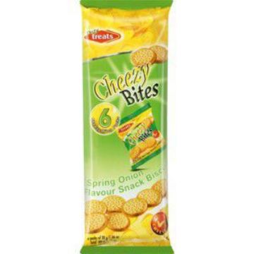 TASTY TREATS CHEESY BITES SPRING ONION  6`s