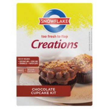 SNOWFLAKE CREATIONS CHOCOLATE CUPCAKE KIT  490g