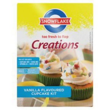 SNOWFLAKE CREATIONS VANILLA CUPCAKE KIT  496g