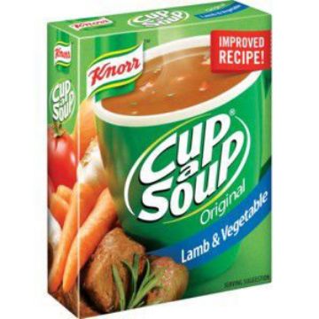 KNORR CUP A SOUP LAMB & VEGETABLE  84g