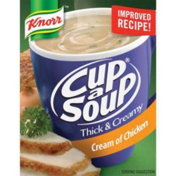 KNORR CUP A SOUP THICK CREAM OF CHICKEN  96g