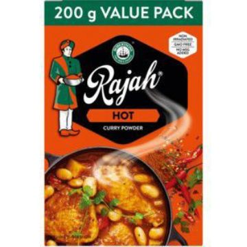 RAJAH CURRY POWDER HOT  200g