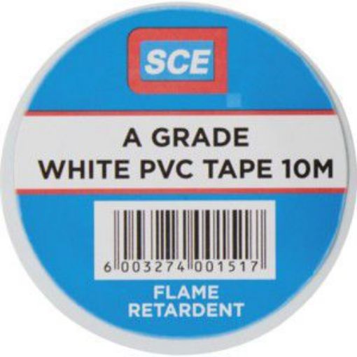 ELECTRAPAC ELECTRAPAC WHITE PVC TAPE X1 C  each