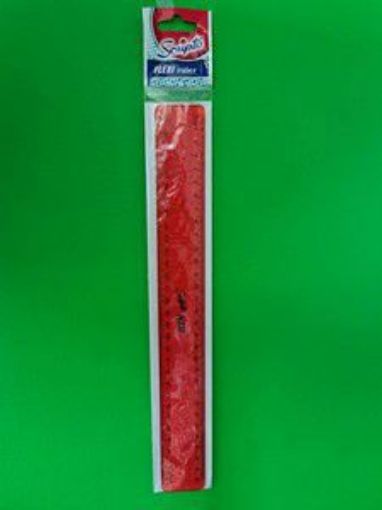 NATIONAL STATIONERY FLEXI RULER 300MMX38MM  each