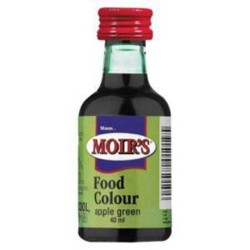 MOIRS FOOD COLOUR APPLE GREEN  40ml