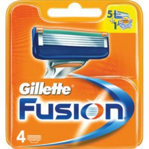 GILLETTE FUSION CARTRIDGES 5 BLADE  4`S