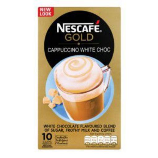 NESCAFE GOLD CAPPUCCINO WHITE CHOCOLATE STICK 10X  18g