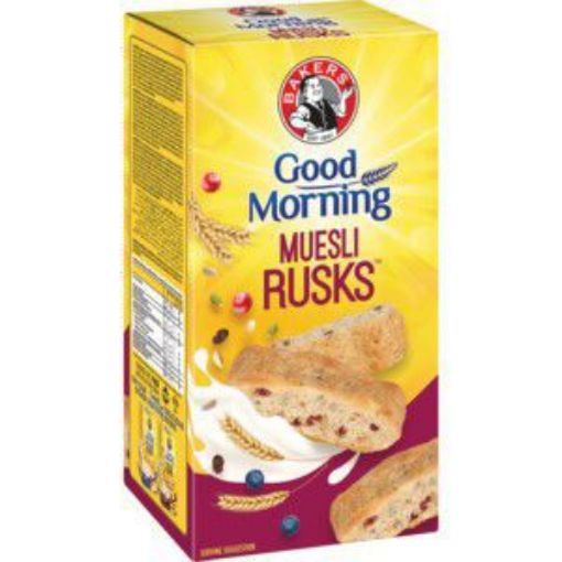 BAKERS GOOD MORNING RUSKS MUESLI  450g