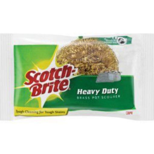SCOTCH BRITE HEAVY DUTY BRASS SCOURER C77483  18g