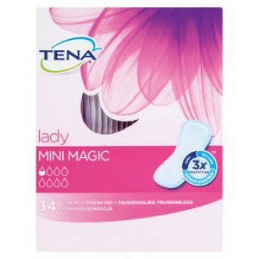 TENA LADY SLIM PANTYLINERS MINI MAGIC  34`S