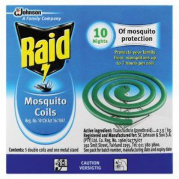 RAID MOSQUITO COILS   each