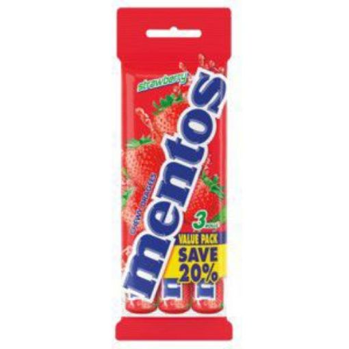 MENTOS MULTIPACK STRAWBERRY X3  1pkt