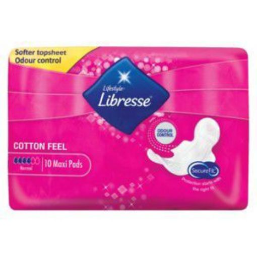 LIBRESSE PADS COTTON FEEL MAXI NORMAL  10`s