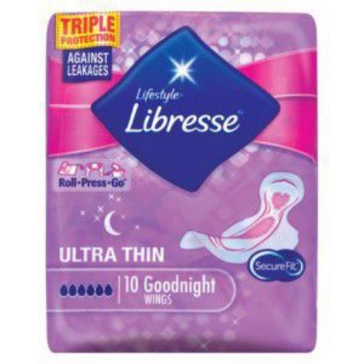 LIBRESSE PADS ULTRA THIN GOODNIGHT WINGS  8s