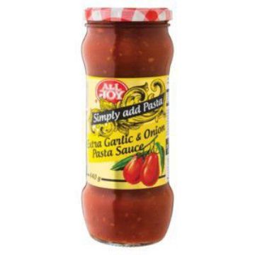 ALL JOY PASTA SAUCE EXTRA GARLIC & ONION  440g