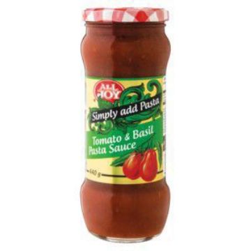 ALL JOY PASTA SAUCE TOMATO & BASIL  440g