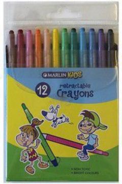 MARLIN RETRACTABLE CRAYONS 041L  12`S