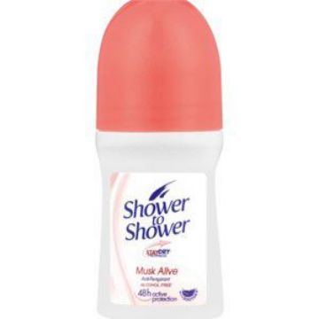 SHOWER TO SHOWER ROLL ON LADIES MUSK ALIVE  50ml