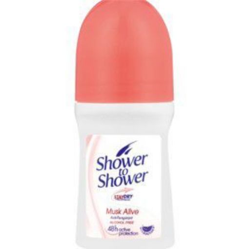 SHOWER TO SHOWER ROLL ON LADIES MUSK ALIVE  50ml