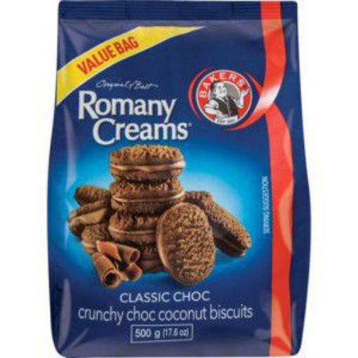 BAKERS ROMANY CREAMS CLASSIC CHOC  500g