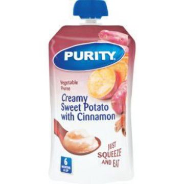 PURITY SACHETS PUREE CREAMY SWEET POTATO CINNAMON  110ml