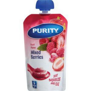 PURITY SACHETS PUREE MIXED BERRIES  110ml