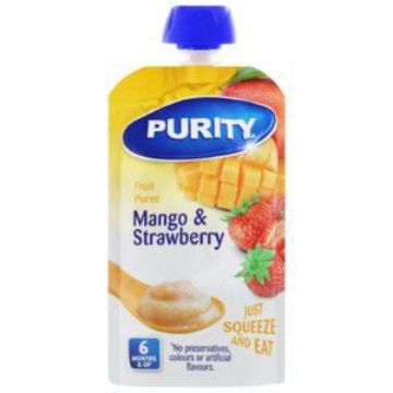 PURITY SACHETS PUREE STRAWBERRY FRUIT  110ml