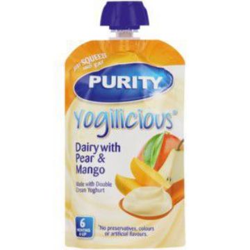 PURITY SACHETS YOGILICIOUS PEAR & MANGO  110ml