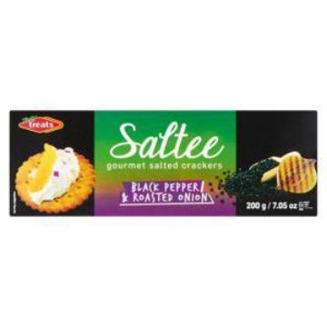 TASTY TREATS SALTEE CRACKER BLACK PEPPER  200g