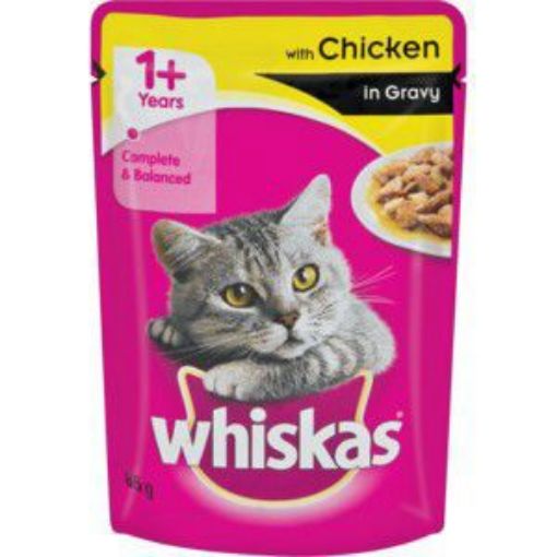 WHISKAS SINGLES CHICKEN IN GRAVY  85g