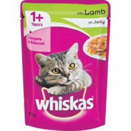 WHISKAS SINGLES LAMB IN JELLY  85g