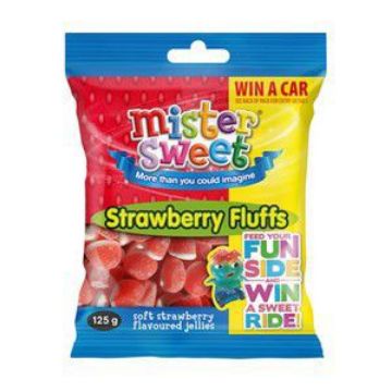 MISTER SWEET STRAWBERRY FLUFFS  125g