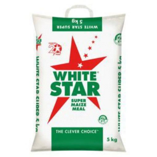 WHITE STAR SUPER MAIZE MEAL POLY BAG  5kg