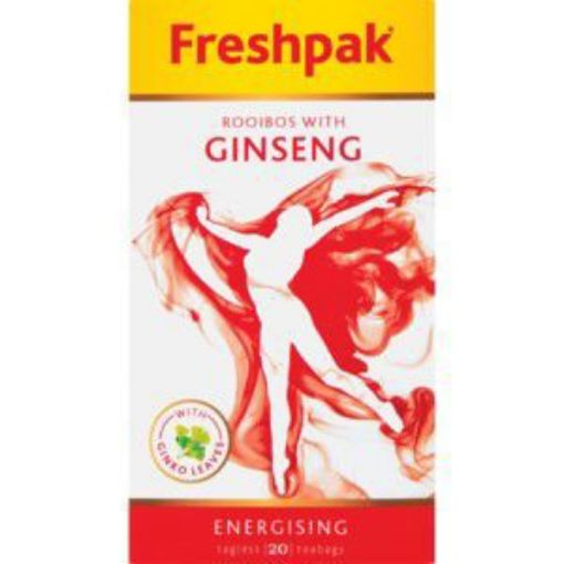 FRESHPAK TEABAGS ROOIBOS TEA & GINSENG  20`s