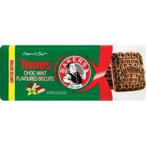 BAKERS TENNIS BISCUITS CHOC MINT  200g