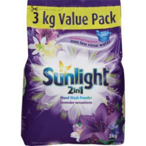 SUNLIGHT WASHING POWDER LAVENDER SENSATIONS FLEXI  3kg