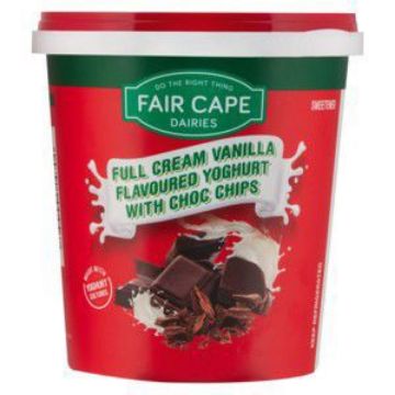FAIR CAPE YOG FULL CREAM VANILLA + CHOC CHIPS  1kg