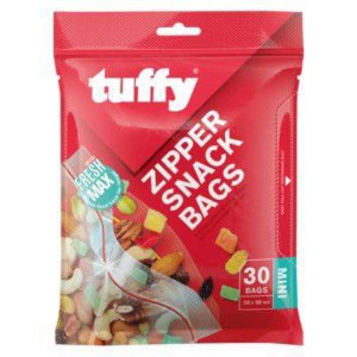 TUFFY ZIPPER SNACK BAGS MINI 150X100MM  30`s