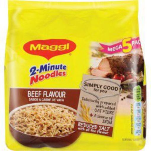 MAGGI 2 MINUTE NOODLES BEEF M/P 5X  73g