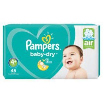 PAMPERS ACTIVE BABY V/P MAXI PLUS 9-16KG 45`S  Pk