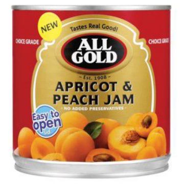 ALL GOLD APRICOT & PEACH JAM  900g