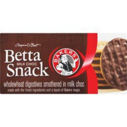 BAKERS BETTASNACK MILK CHOC  200g