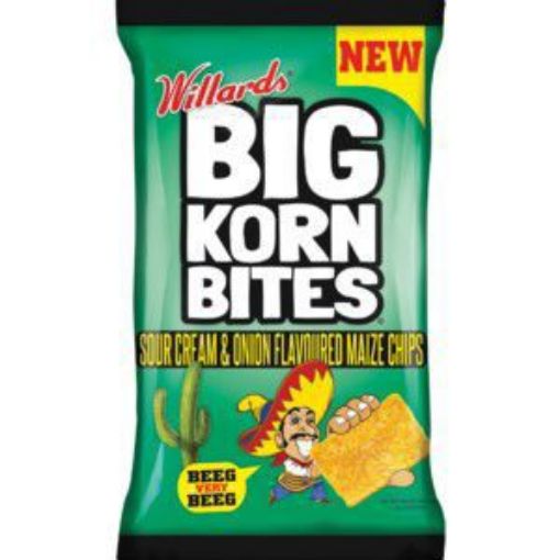 WILLARDS BIG CORN BITES SOUR CREAM & ONION  50g
