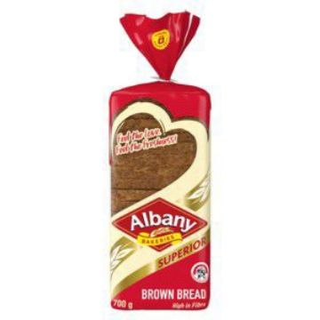 ALBANY BREAD SUPERIOR BROWN  700g