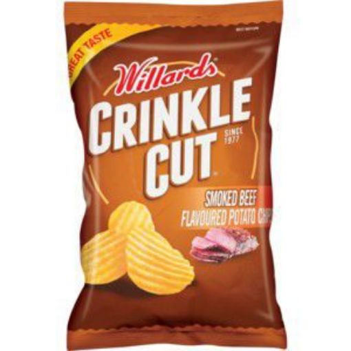 WILLARDS CHIPS C\CUT SMOKED BEEF  125g